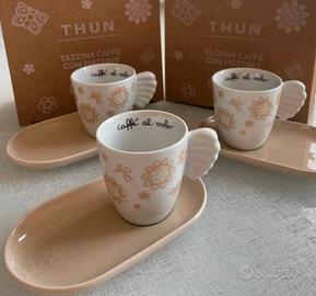 tris tazze da caffè Thun 