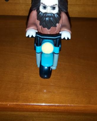 Personaggio Hagrid con moto Harry Potter