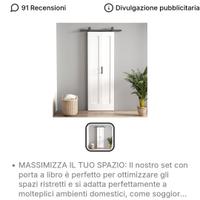 Porta a libro bianca nuova