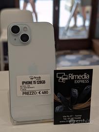 iPhone 15 128GB blu usato garanzia 