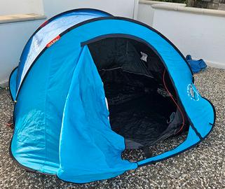 Tenda campeggio 2 SECONDS blu | 3 posti