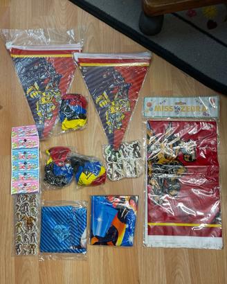 Decorazioni Transformers per Compleanno