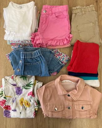 Lotto abbigliamento bambina 4-5 anni