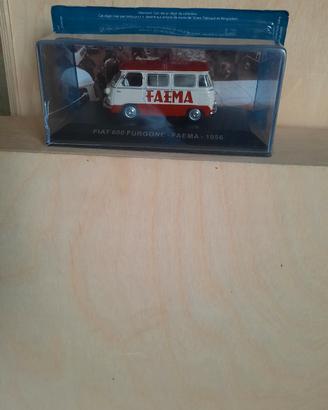 mod 1:43 FIAT 600 furgone pubblicità FAEMA, 1956