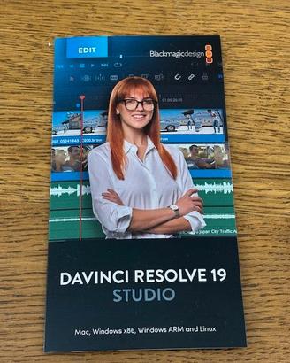Davinci Resolve Studio nuovo sigillato mai usato