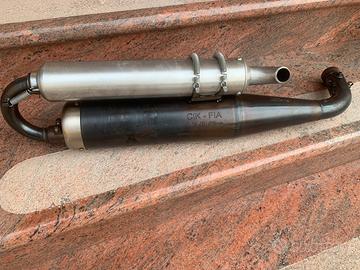 Marmitta elto per go kart