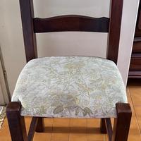 Set di 4 sedie in legno arte povera