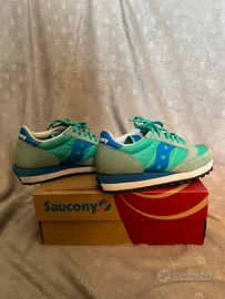 Saucony Jazz Verde e Blu Numero 37