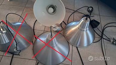 Lampadari Ikea a campana in alluminio