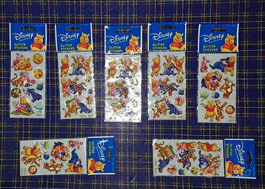 Set 7 confezioni sticker Disney Winnie the Pooh 