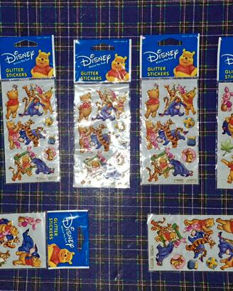 Set 7 confezioni sticker Disney Winnie the Pooh 