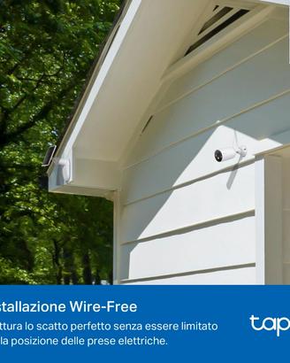 Tapo C425 WiFi Solare Esterno 2K 4MP IP66