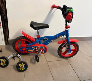 Bicicletta spiderman bambino 12”