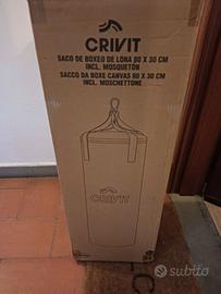 Sacco boxe crivit 80 x 30