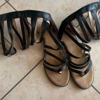Sandali gladiator neri