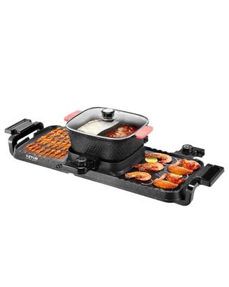 Pentola Elettrica per Hot Pot BBQ Griglia 2300W