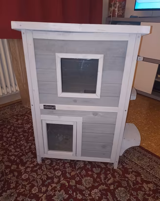 casetta x gatti in legno