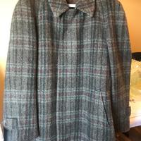 Cappotto trama scozzese pura lana