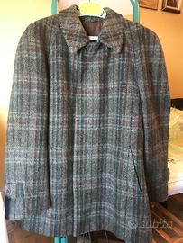 Cappotto trama scozzese pura lana