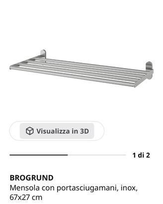 Porta asciugamani Brogrund Ikea