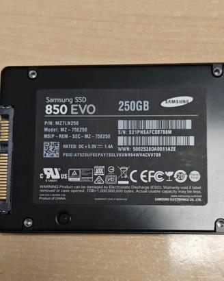 Samsung 850 EVO SSD interno 250GB 2,5"