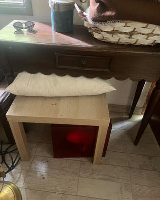 Consolle in legno massello scuro, vintage.