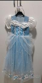 vestito carnevale bimba cenerentola anni 7/8