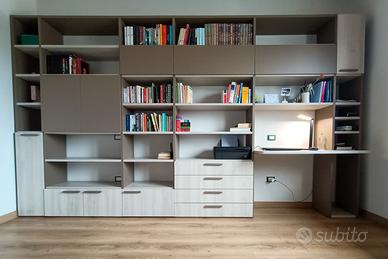 Arredo soggiorno/studio: libreria e mobile TV