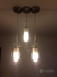 Lampadario moderno in vetro