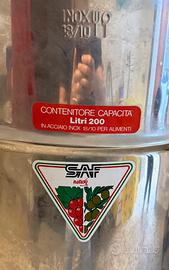 Fusto Contenitore Acciaio Inox 18/10
