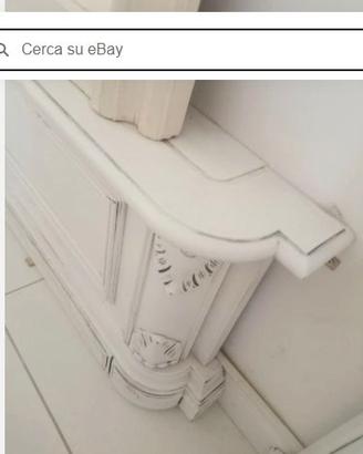 boiserie legno bianca