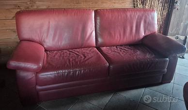 Divano in vera pelle