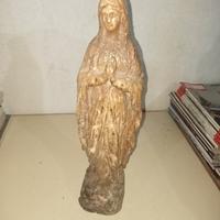 madonna di resina altezza 40 centimetri antica 