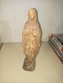 madonna di resina altezza 40 centimetri antica 