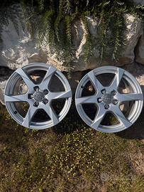 cerchi in lega audi. 5 Razze argento set da 4