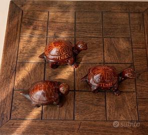 Set 3 Tartarughe Scatola Portaoggetti