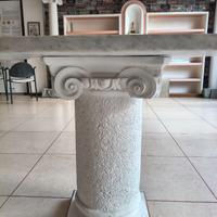 Colonne in cemento bianco