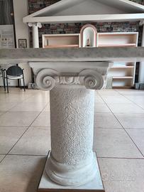 Colonne in cemento bianco