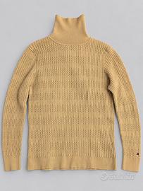 Maglione Tommy Hilfiger XL cammello a trecce