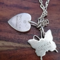 Collana cuore farfalla GUCCI in argento