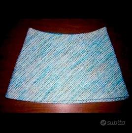 MINIGONNA FILATI BOUCLE' CON FODERA RASO  *NUOVA*