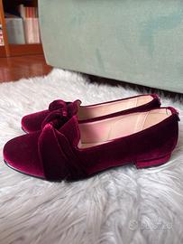 Ballerine fucsia scamosciate Trussardi Jeans