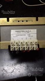 Trasformatore monofase 500 VA-220,380/12,24 v