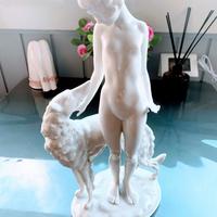 HUTSCHENREUTHER - Ragazza con Borzoi Levriero