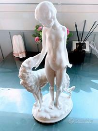 HUTSCHENREUTHER - Ragazza con Borzoi Levriero