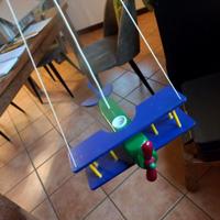 lampadario aereo legno