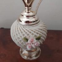 piccola anfora in argento e ceramica 