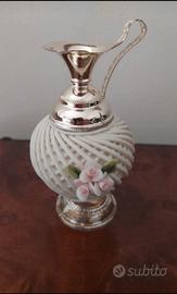 piccola anfora in argento e ceramica 