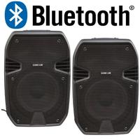 Casse attive 400W 8'' Bluetooth USB Radio Karaoke