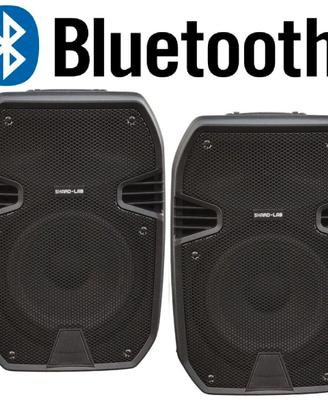 Casse attive 400W 8'' Bluetooth USB Radio Karaoke